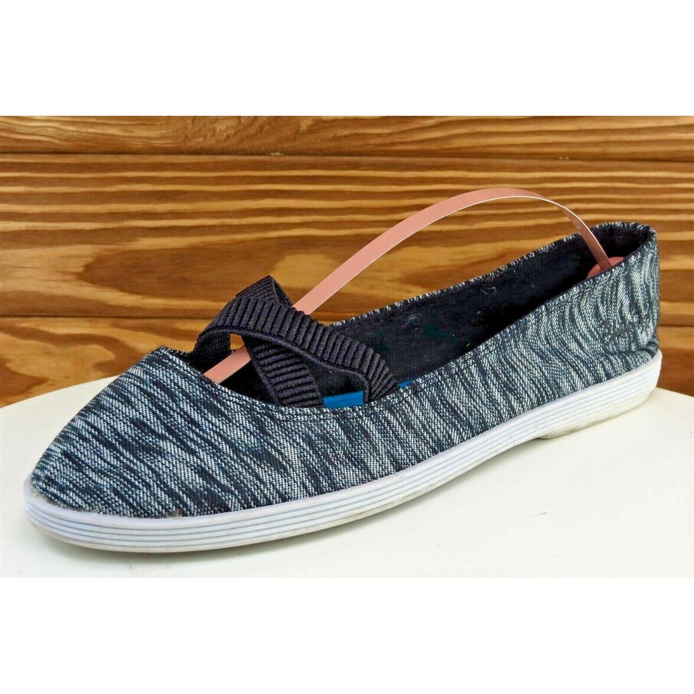 Blowfish Sz 7 M Gray Round Toe Mary Jane Fabric B122